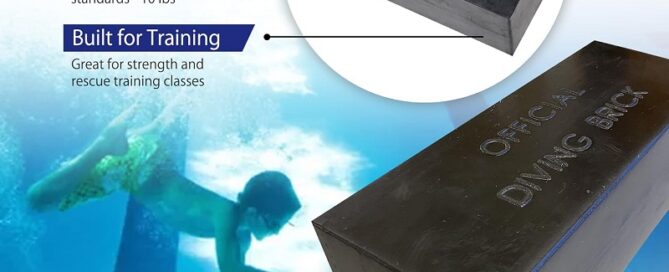 Rubber Diving Brick Water Brick for Strength and Rescue Training Diving Weight for Lifeguard Equipment
