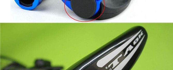 Rubber Handlebar Bar End Plugs Caps Black For Road Bicycle Grip