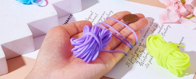 Rubber thread Hollow Pipe Rubber Cords Hollow Tubing Rubber Pipes Knitting Jewelry Cords