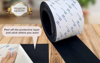 Self-adhesive rubber strip Neoprene Rubber Strip with Adhesive Solid roll strips for DIY Gaskets