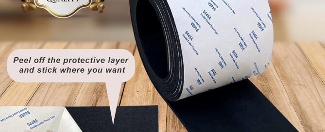 Self-adhesive rubber strip Neoprene Rubber Strip with Adhesive Solid roll strips for DIY Gaskets