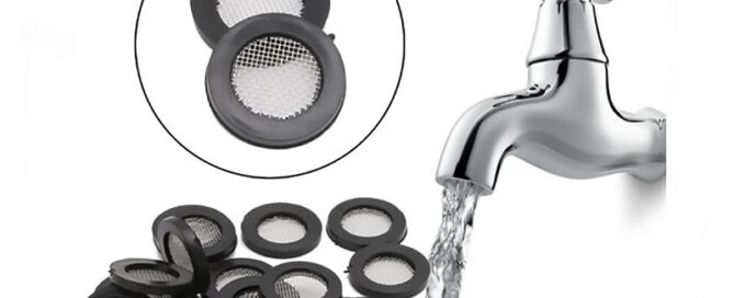 Shower Head Gasket Prevent Leakage Rubber Washer with Stainless Steel Filter Garden Hose Connector