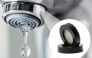 Shower Head Gasket Prevent Leakage Rubber Washer with Stainless Steel Filter Garden Hose Connector