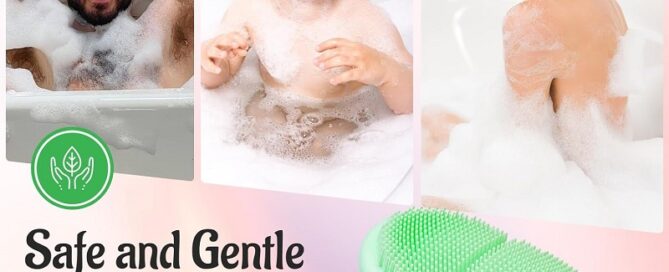 Silicone Body Scrubber Glove-Body Scrubber Exfoliator for Use in Shower and Bath