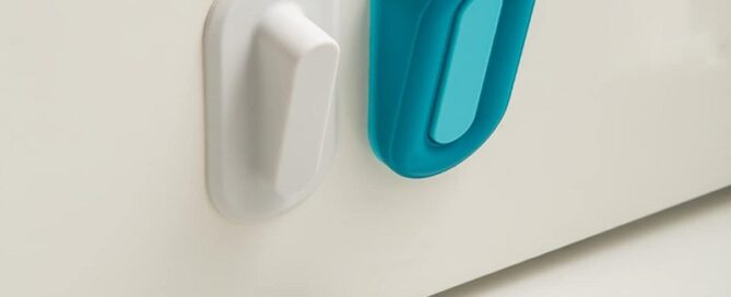 Silicone Door Stoppers for Bottom of Door Anti-Slip Rubber Door Stop Wedge with Holder