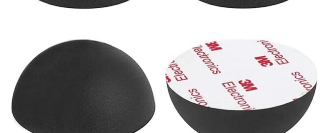 Silicone Hemisphere Bumpers Isolation Feet Rubber Non-Skid Speaker Pads with Adhesive