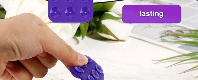 Silicone Suction Cup Phone Mount Double Sided Phone Suction Holder Back of Phone Sticky Grip
