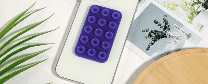Silicone Suction Cup Phone Mount Double Sided Phone Suction Holder Back of Phone Sticky Grip