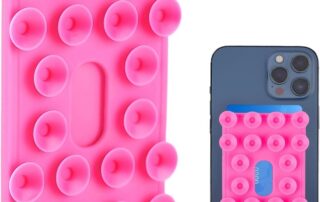 Silicone Suction Phone Case Adhesive Mount 20 Strong Sticky Suction Cups Phone Card Holder Wallet