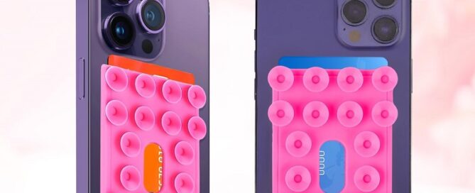 Silicone Suction Phone Case Adhesive Mount 20 Strong Sticky Suction Cups Phone Card Holder Wallet