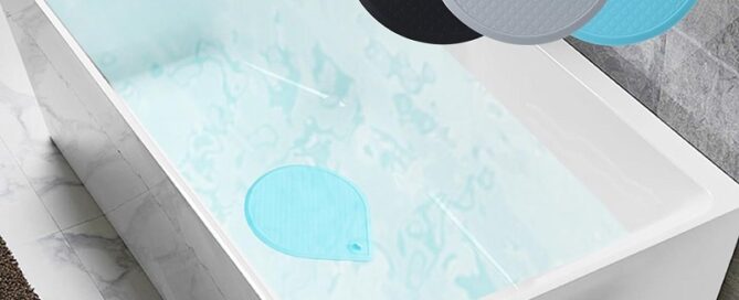 Silicone Tub Stopper 6 Inches Flat Drain Plug Cover for Bathrooms Kitchen Laundry