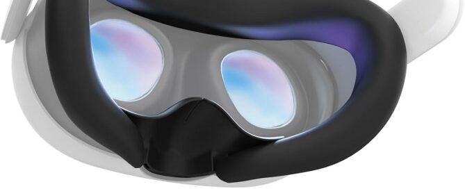 VR Silicone Face Pad Cover and Anti-Leakage Nose Pad for Meta Quest 3 VR Face Cushion Pad