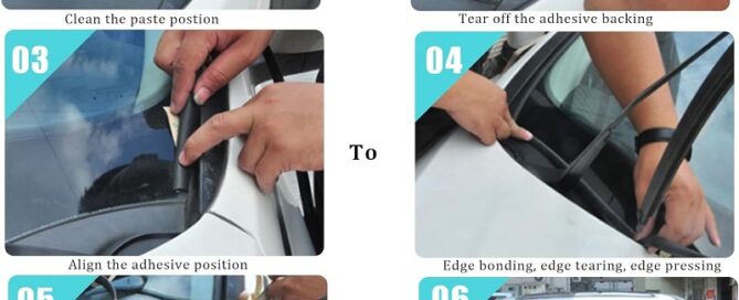 3M Door Seal 3M Car Windshield Seal Strip Rubber Weather Strip for Car Front Rear Windshield