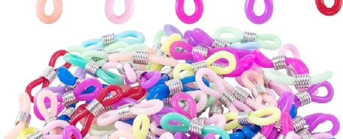 Adjustable Rubber Spectacle Loops Silicone Glasses Retainer Connectors for Eye Glasses Holder