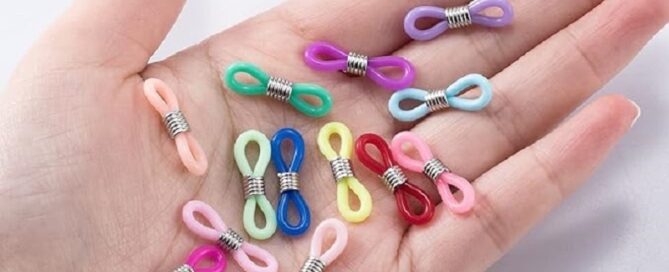 Adjustable Rubber Spectacle Loops Silicone Glasses Retainer Connectors for Eye Glasses Holder