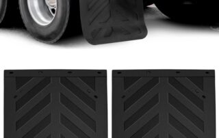 Black Semi Truck and Trailer Mud Rubber Flaps Heavy Duty Rubber Splash Guards Flaps Fenders