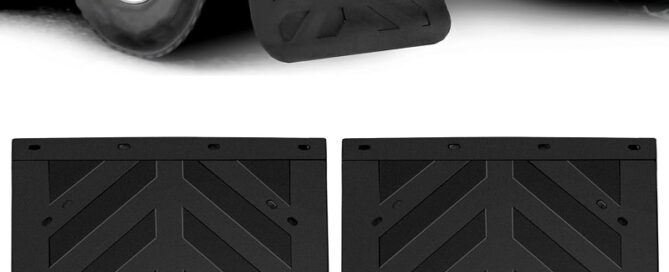 Black Semi Truck and Trailer Mud Rubber Flaps Heavy Duty Rubber Splash Guards Flaps Fenders