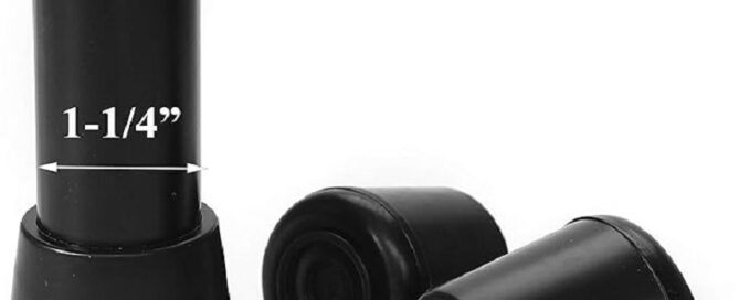 Chair Leg Tips Caps Non-Slip Rubber Leg Tips Furniture Chair Leg Floor Protectors Round Black