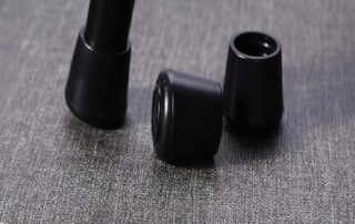 Chair Leg Tips Caps Non-Slip Rubber Leg Tips Furniture Chair Leg Floor Protectors Round Black