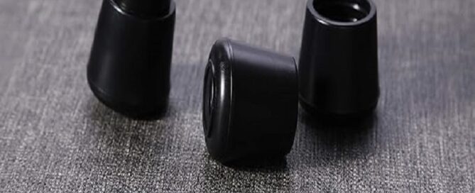 Chair Leg Tips Caps Non-Slip Rubber Leg Tips Furniture Chair Leg Floor Protectors Round Black