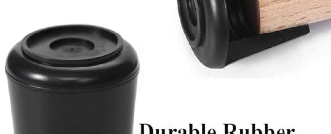 Chair Leg Tips Caps Non-Slip Rubber Leg Tips Furniture Chair Leg Floor Protectors Round Black
