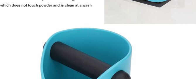 Coffee Grind Trash Bin Scratch Resistant Coffee Knock Box Rubber Reduce Noise for Coffee Bar