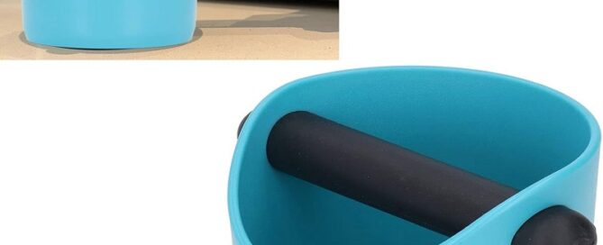 Coffee Grind Trash Bin Scratch Resistant Coffee Knock Box Rubber Reduce Noise for Coffee Bar