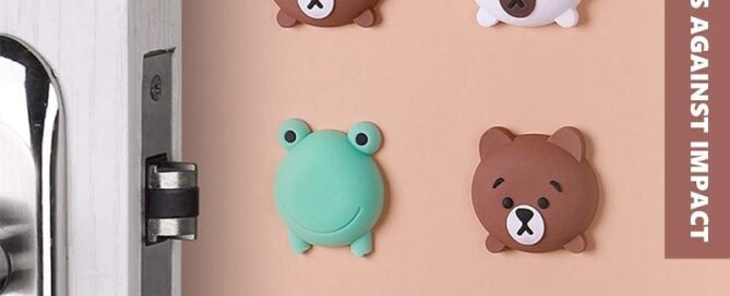 Elephant Shield Liquid Rubber Self-Adhesive Square Silicone Door Knob Bumpers Silencer