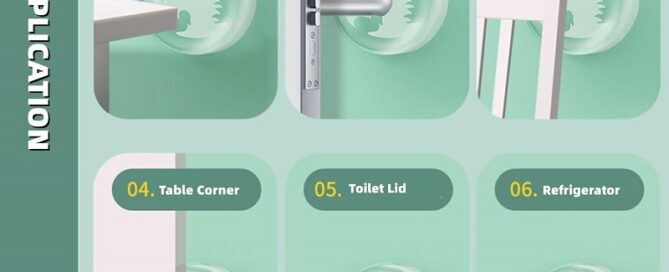 Elephant Shield Liquid Rubber Self-Adhesive Square Silicone Door Knob Bumpers Silencer