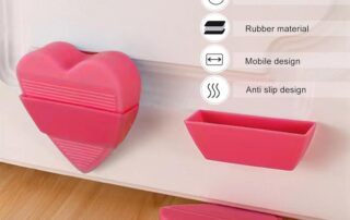 Heart Shaped Rubber Door stops Wall Protectors and Reduce Noise Door Stops Door Wedge Door Holders