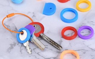 Key Caps Covers Rings Keys Identifiers Covers Coding Tags Marker Round Silicone Sleeve