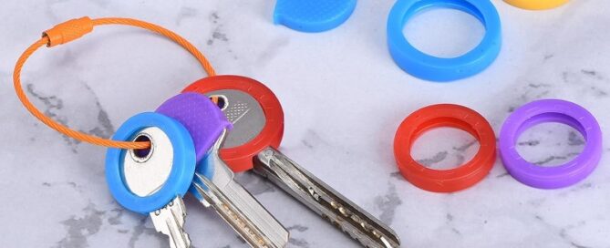 Key Caps Covers Rings Keys Identifiers Covers Coding Tags Marker Round Silicone Sleeve
