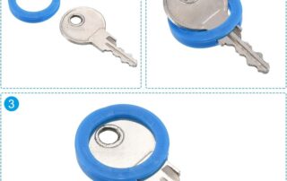 Key Caps Covers Rings Keys Identifiers Covers Coding Tags Marker Round Silicone Sleeve