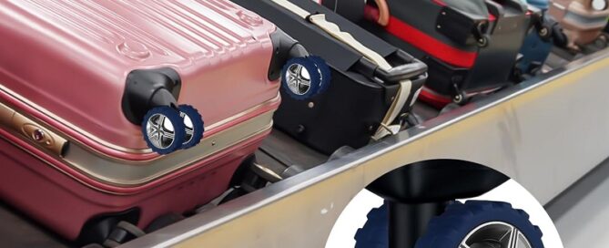 Luggage Wheel Covers Noise Resistant Portable Suitcase Caster Cover Silicone Spinner Protector