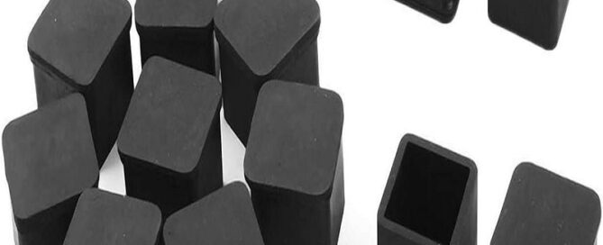 Rubber Square Feet Furniture Table Chair Leg Foot Cover Caps Chair Leg Floor Rubber Protectors