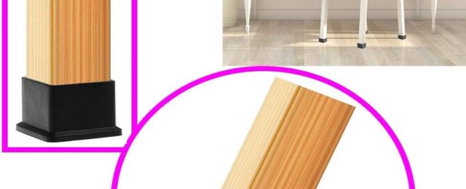 Rubber Square Feet Furniture Table Chair Leg Foot Cover Caps Chair Leg Floor Rubber Protectors