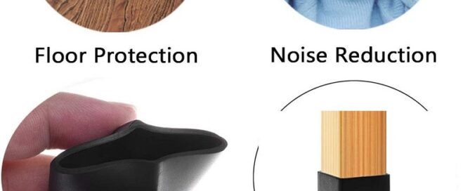 Rubber Square Feet Furniture Table Chair Leg Foot Cover Caps Chair Leg Floor Rubber Protectors