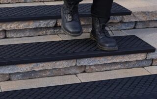 Rubber Step Mats Rubber Stair Treads Non-Slip Outdoor Anti-Slip Step Mat with Nosing