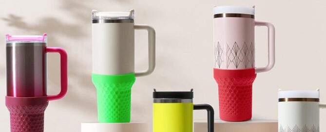 Silicone Boot for Stanley Tall Rubber Protector Sleeve for Stanley Quencher Tumbler