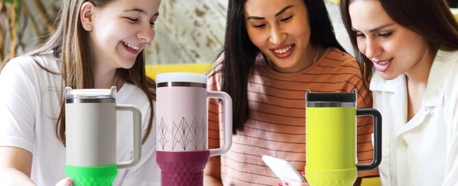 Silicone Boot for Stanley Tall Rubber Protector Sleeve for Stanley Quencher Tumbler