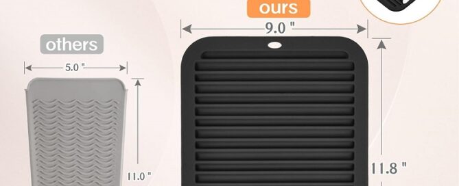 Silicone Heating Pad Large Size Silicone Heat Resistant Mat Portable Travel Cover Pad for Iron