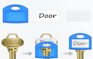 Silicone Key Cap Tags 1 Inch Key Covers Protectors with Blank Paper Labels and Clear Windows