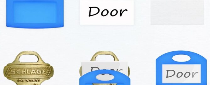 Silicone Key Cap Tags 1 Inch Key Covers Protectors with Blank Paper Labels and Clear Windows