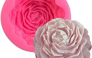 Silicone Latex Moulds 3D Peony Flower Wax Silicone Candle Mold for Handmade Soap