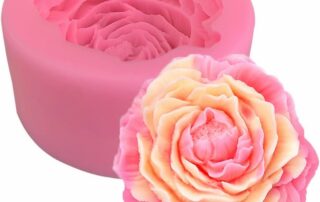 Silicone Latex Moulds 3D Peony Flower Wax Silicone Candle Mold for Handmade Soap