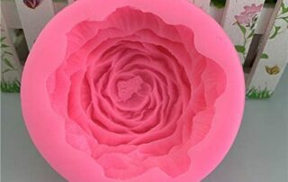 Silicone Latex Moulds 3D Peony Flower Wax Silicone Candle Mold for Handmade Soap