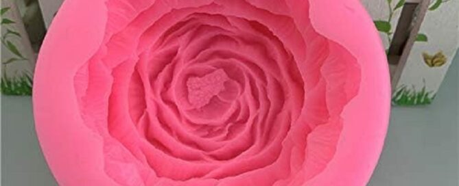 Silicone Latex Moulds 3D Peony Flower Wax Silicone Candle Mold for Handmade Soap
