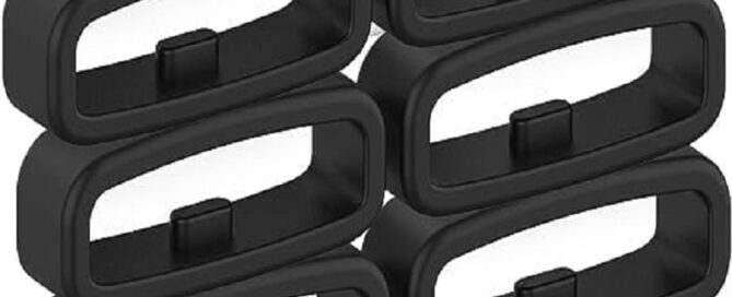 Silicone Loop Fastener Rings Magic Rubber Watch Bands Silicone Security Holder Retainer Ring