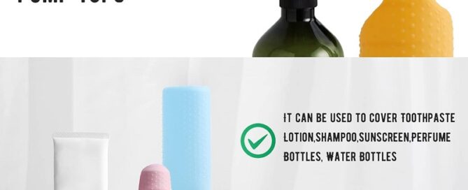 Silicone Travel Bottles Sleeves for Toiletries Silicone Toiletry Sleeves for leak-proofing