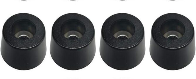 Adjustable Rubber Feet Non-Slip Furniture Bumper Pads with Stainless Steel Washer